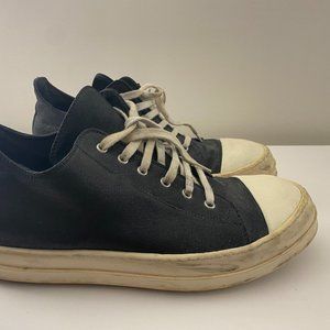 Rick Owens DRKSHDW Ramones Low Canvas Used Size 11(?)